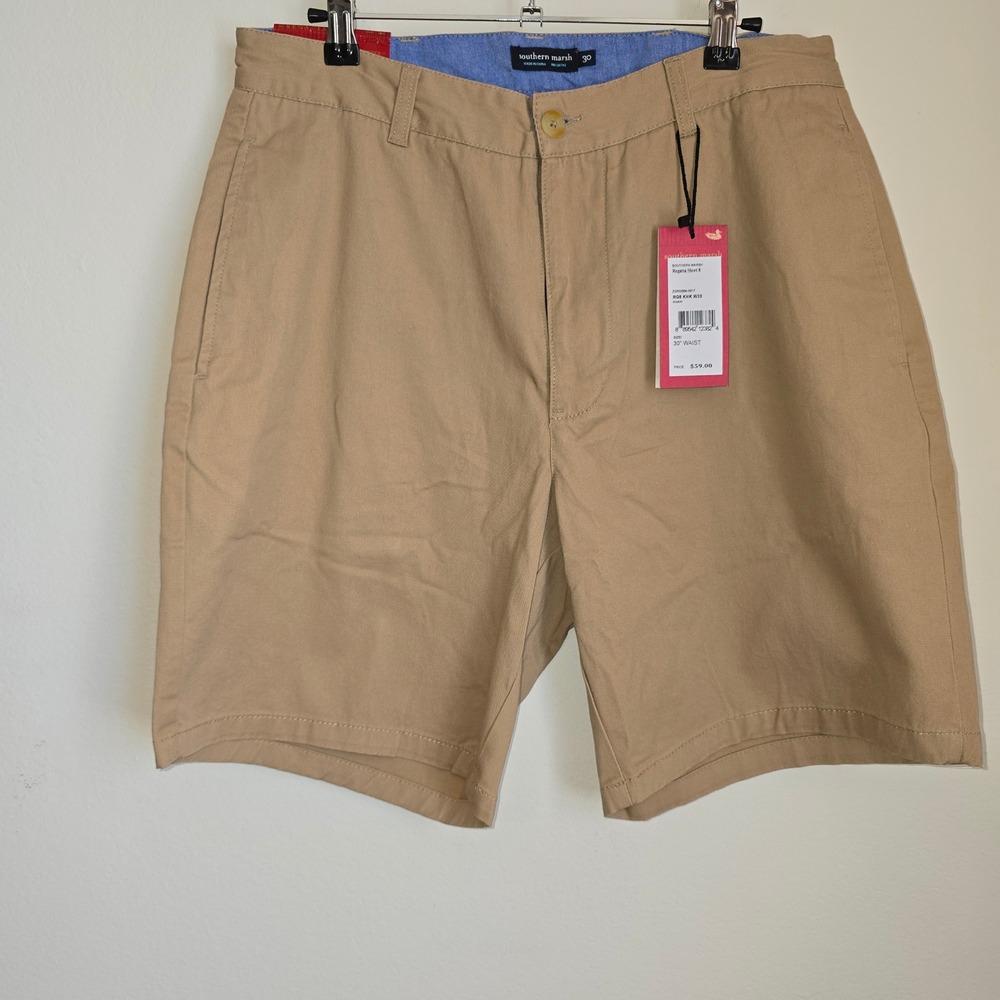 Southern Marsh Regatta Short 30 Waist Khaki Tan Casual Menswear